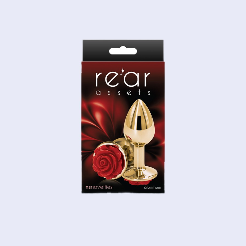 Rear Assets Rose Small Red Metal Plug