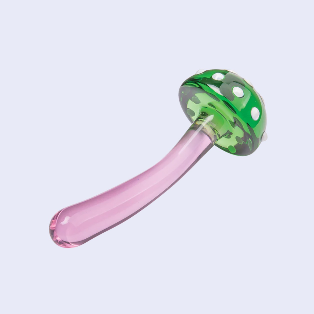 GLAS Magic Mushroom 7.5 Inch Glass Dildo