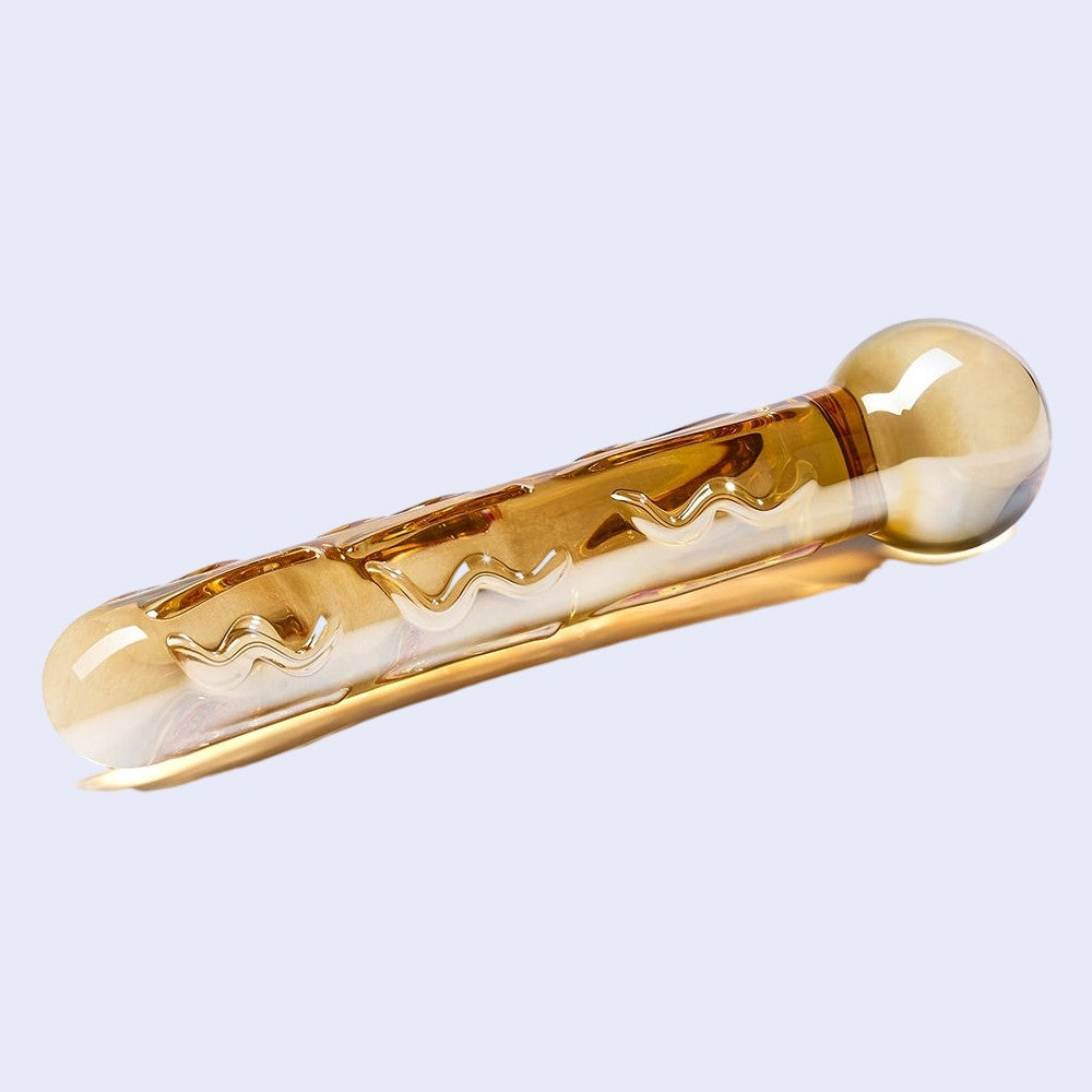 GLAS Orange Tickler 6.5 Inch Glass Dildo