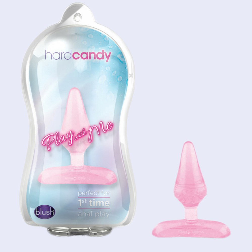 Play With Me Hard Candy Pink Anal Plug