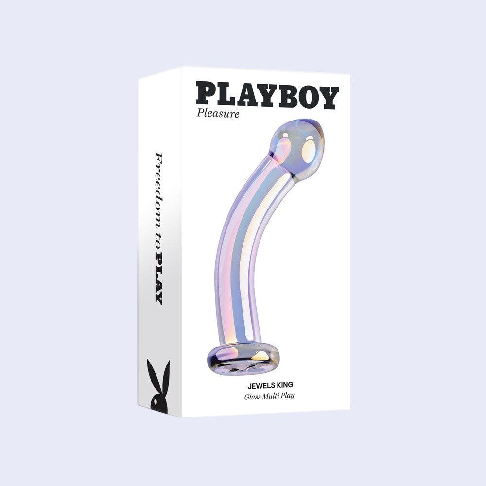 PLAYBOY Jewels King 6.43 Inch Glass Dildo