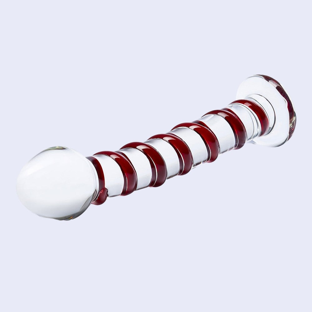 Mr. Swirly 7.5 Inch Glass Dildo