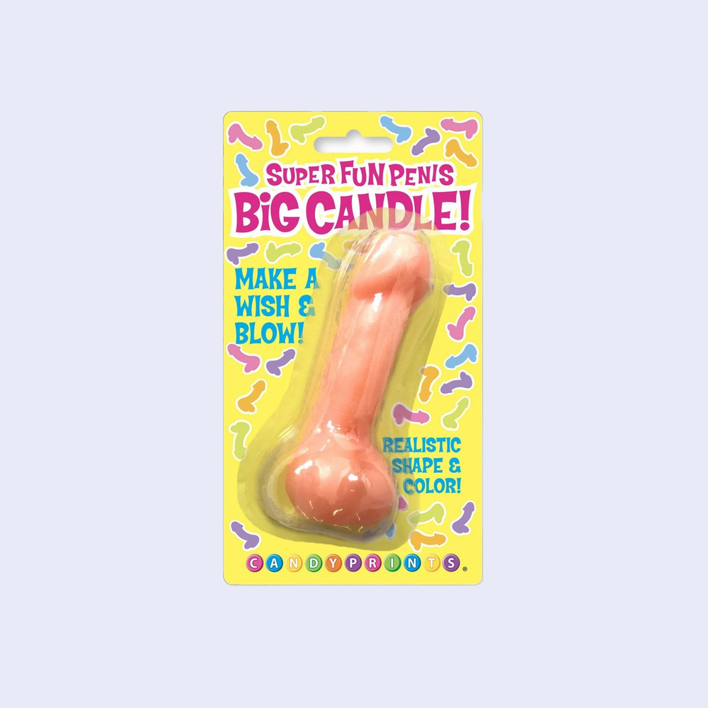 Super Fun Big Penis Candle Pink