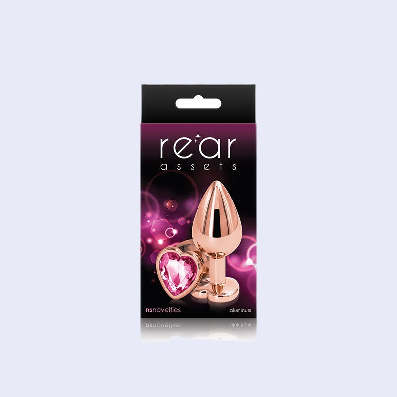 Rose Gold Heart Medium Anal Plug