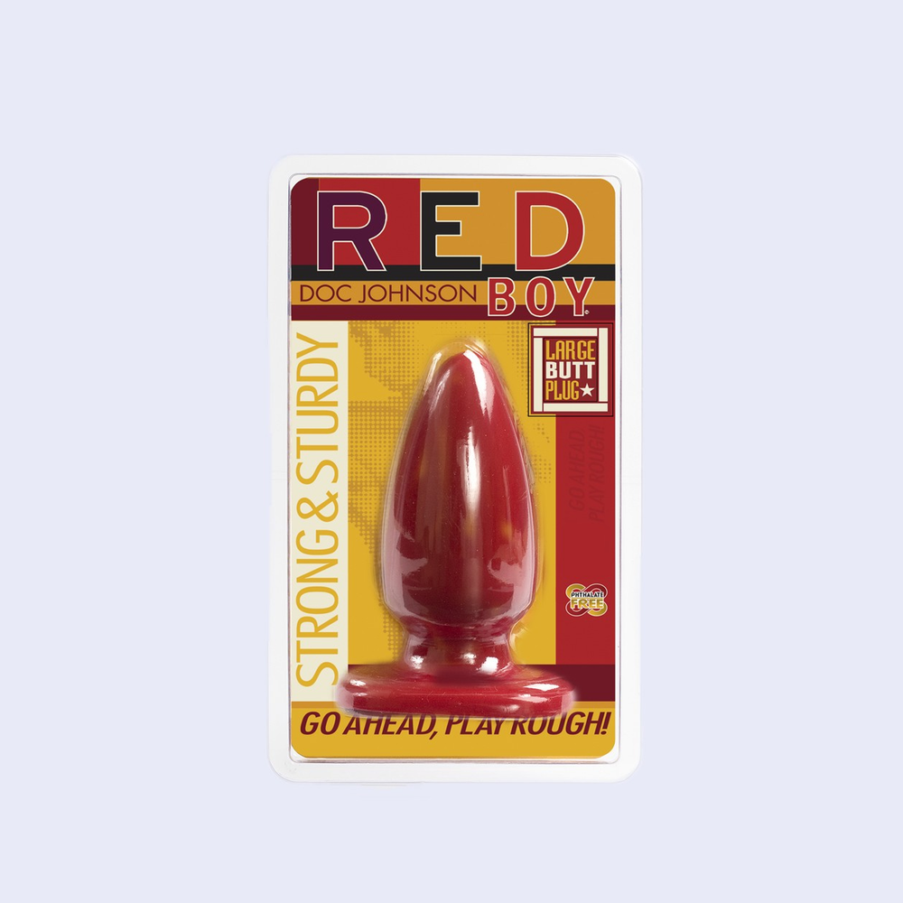 Red Boy Large Butt Plug 5.5 Inch