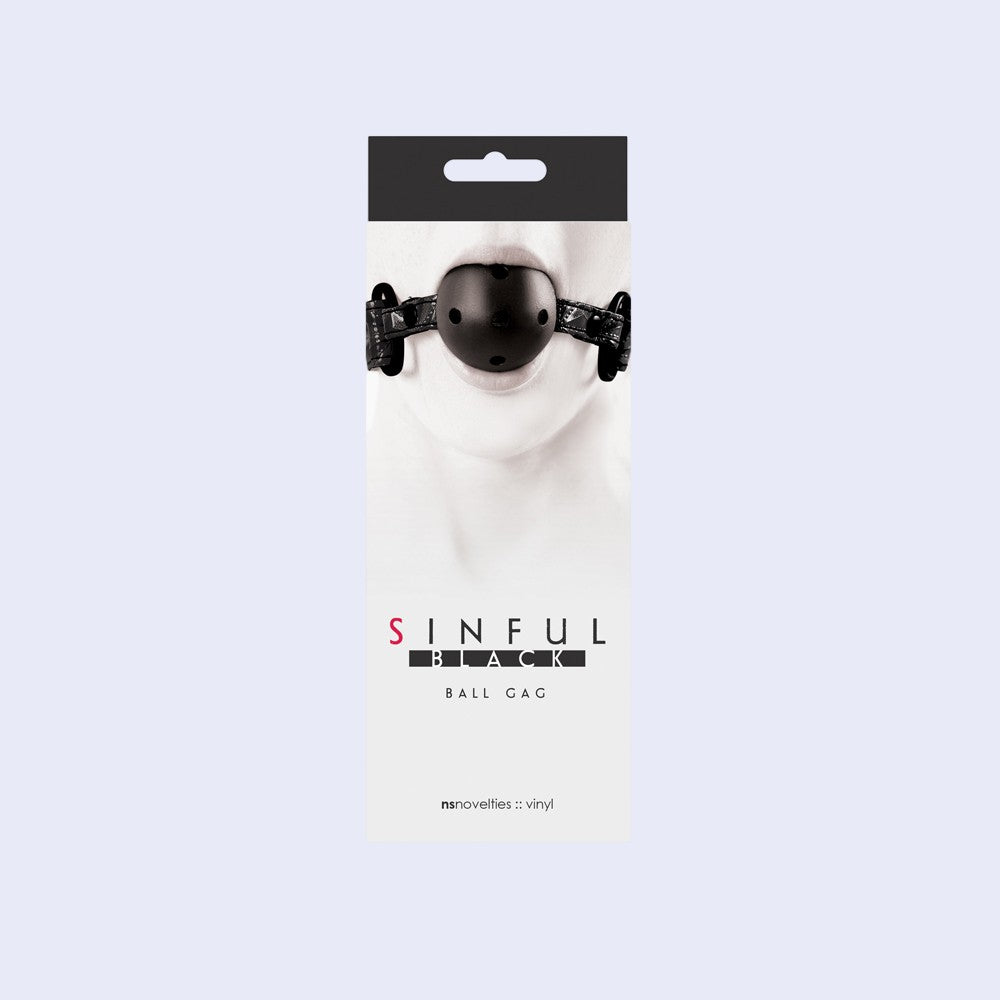 Sinful Black Ball Gag