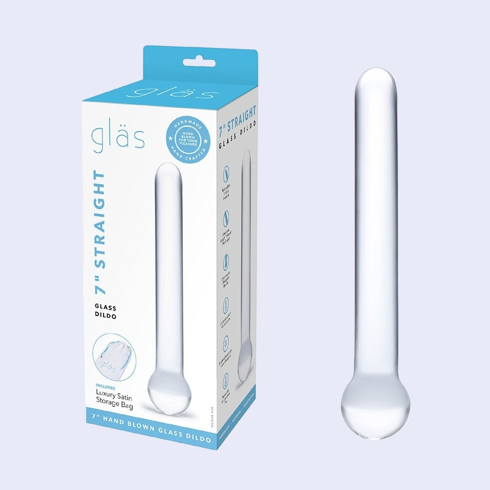 GLAS 7 Inch Straight Glass Dildo