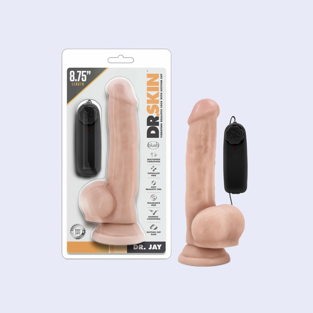 Dr. Jay 8.75" Vibrating Cock Suction Cup