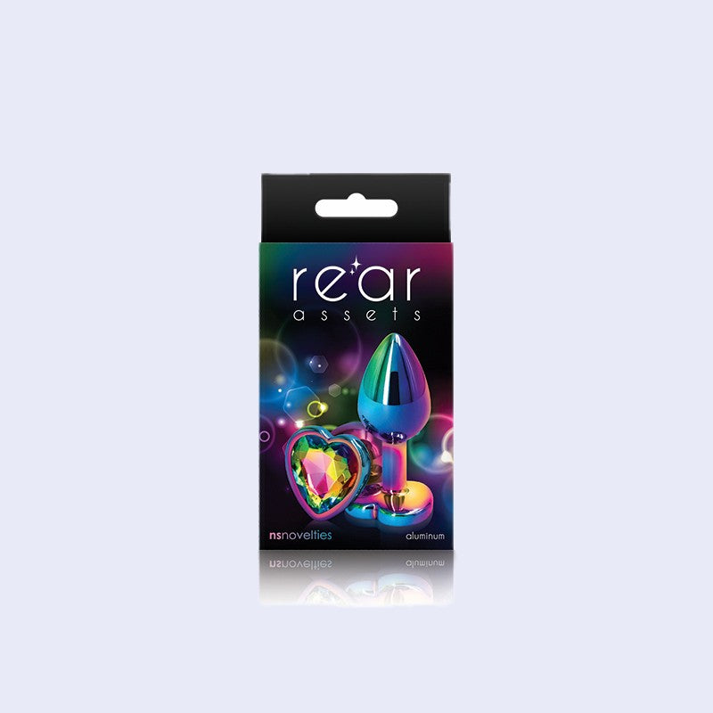 Rear Assets Multicolor Heart Gem Anal Plug
