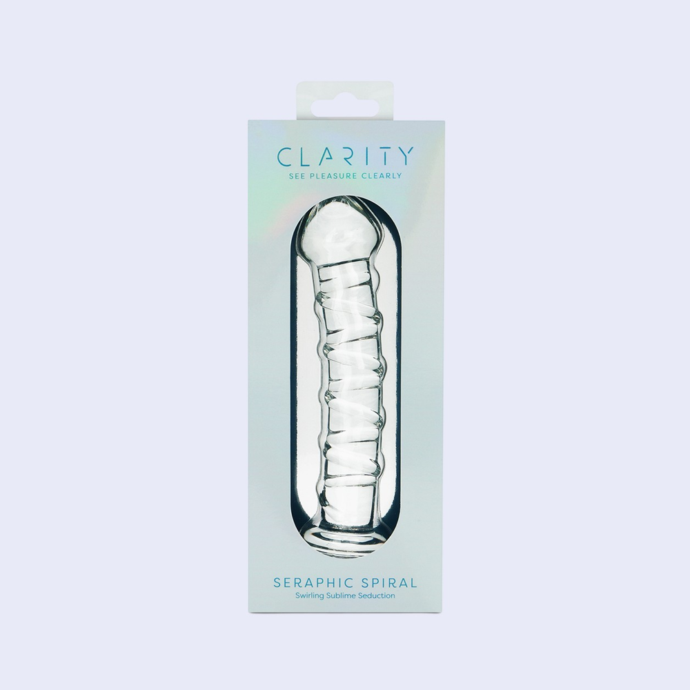 Clarity Seraphic Spiral 6.3 Inch Glass Dildo