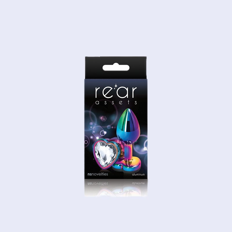 Rear Assets Multicolor Heart Gem Plug