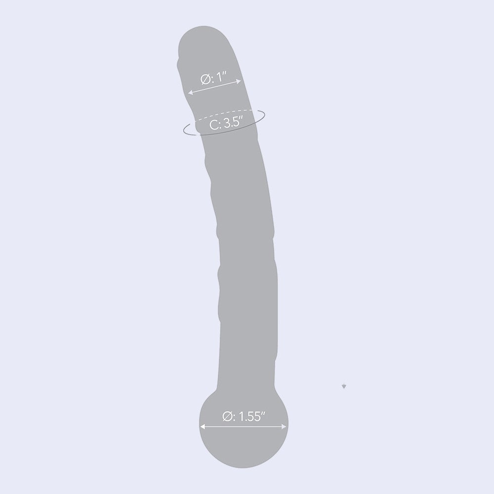 GLAS Orange Tickler 6.5 Inch Glass Dildo