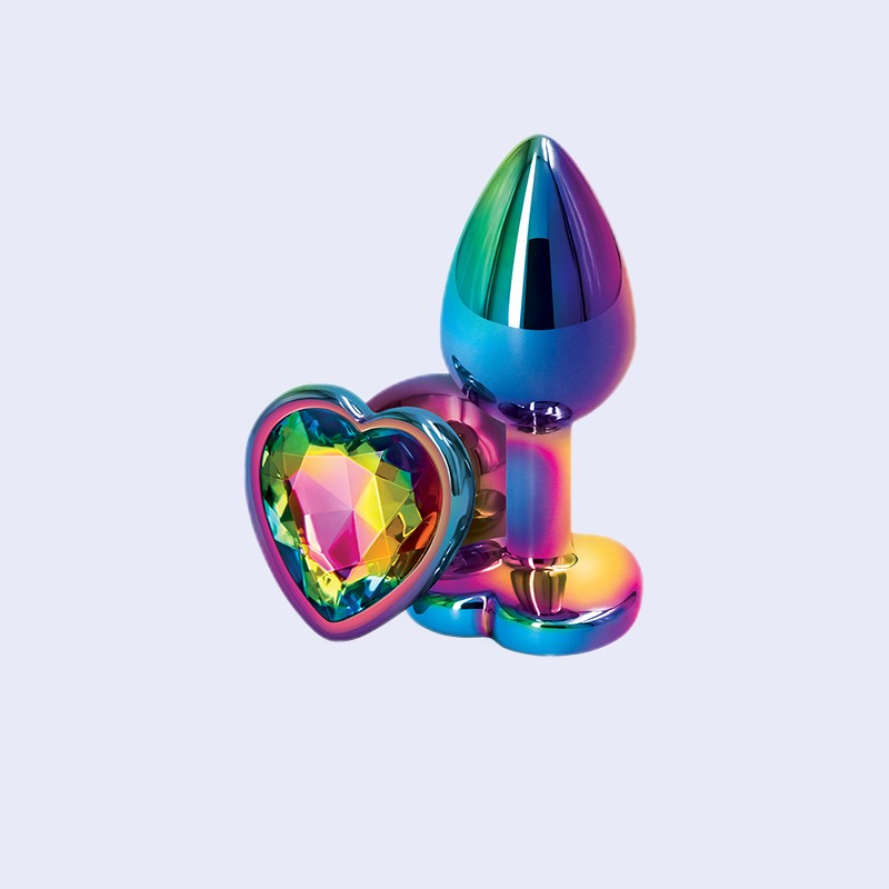 Rear Assets Multicolor Heart Gem Anal Plug