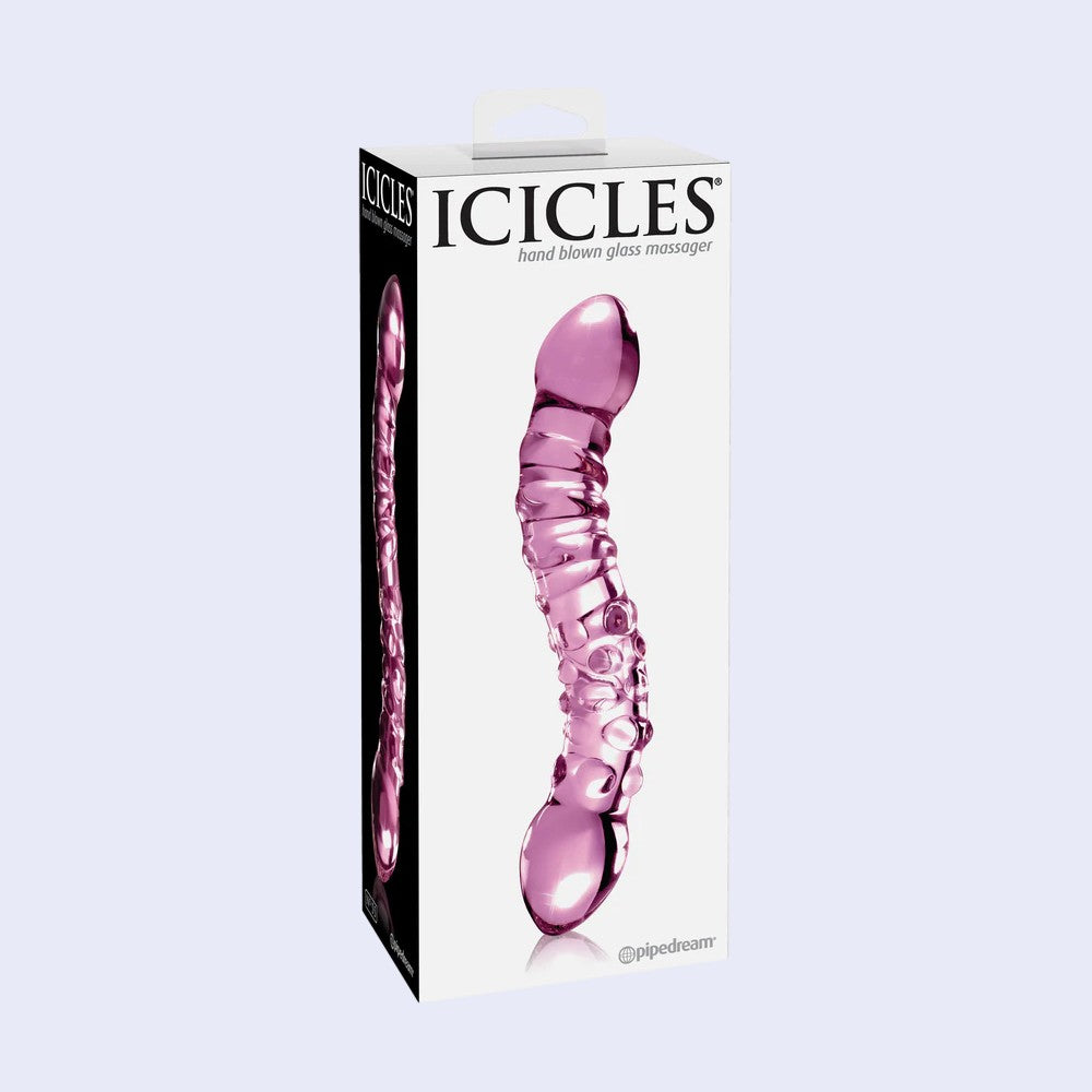 Icicles No. 55 Double-Ended Glass Massager 8.5 Inch