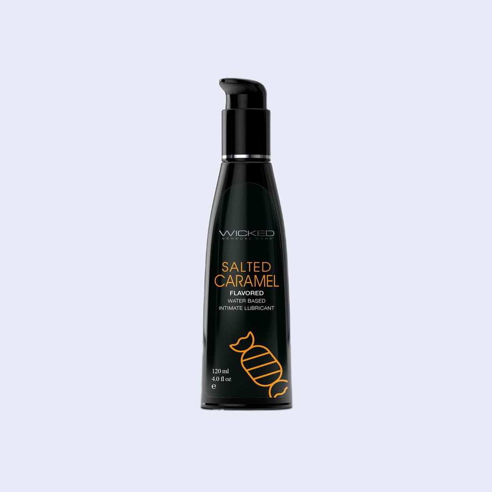 Wicked Aqua Salted Caramel Flavored Lubricant 4 oz.