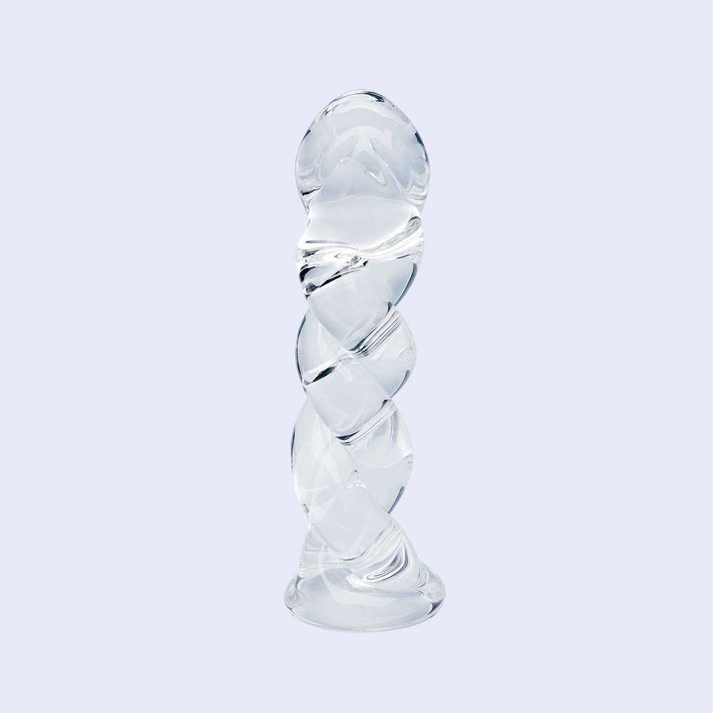 Clarity Seraphic Braid 5.7 Inch Glass Dildo