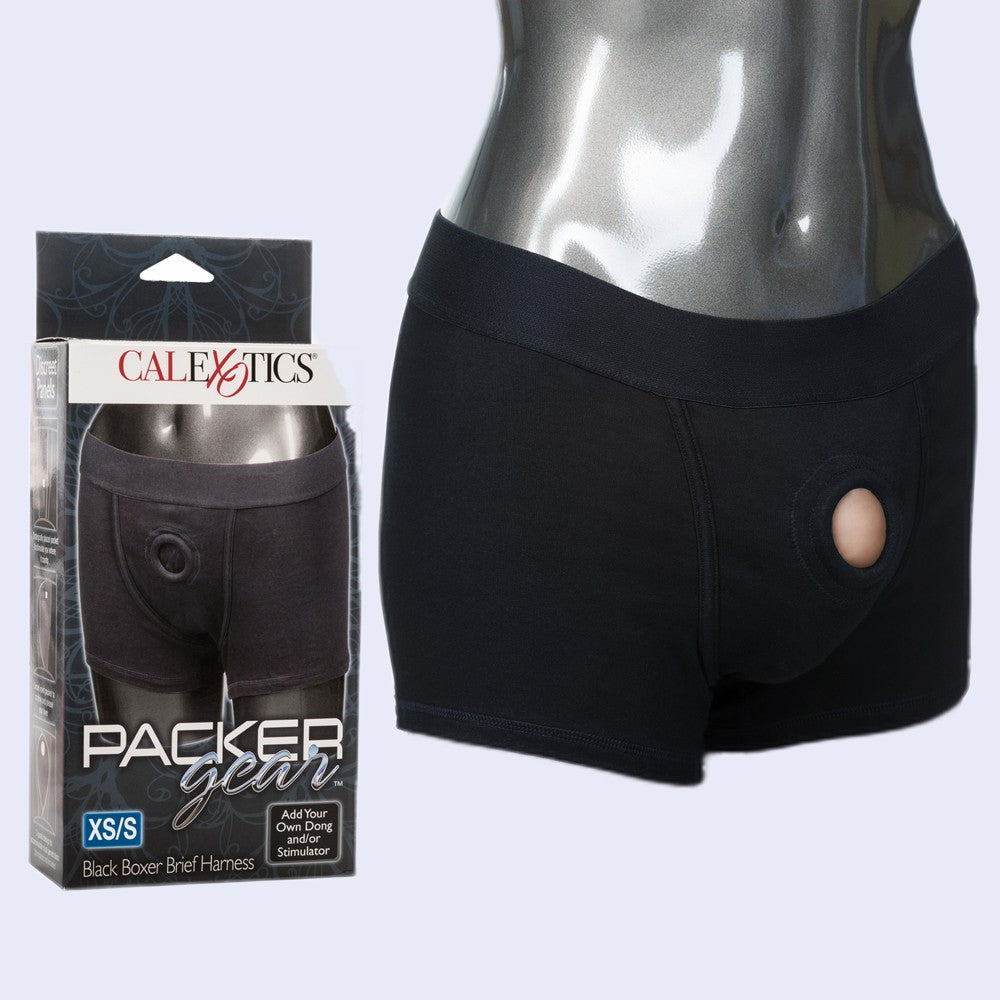 Packer Gear Black Boxer Brief Harness