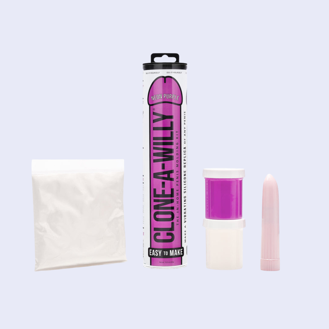 Clone-A-Willy Neon Purple Vibrating Penis Replica Kit