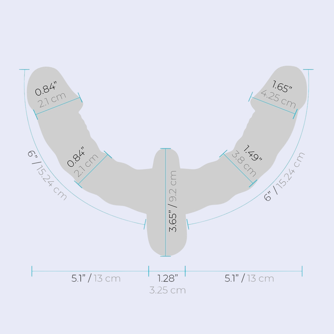 LUX FETISH Double-Ended Strap-On