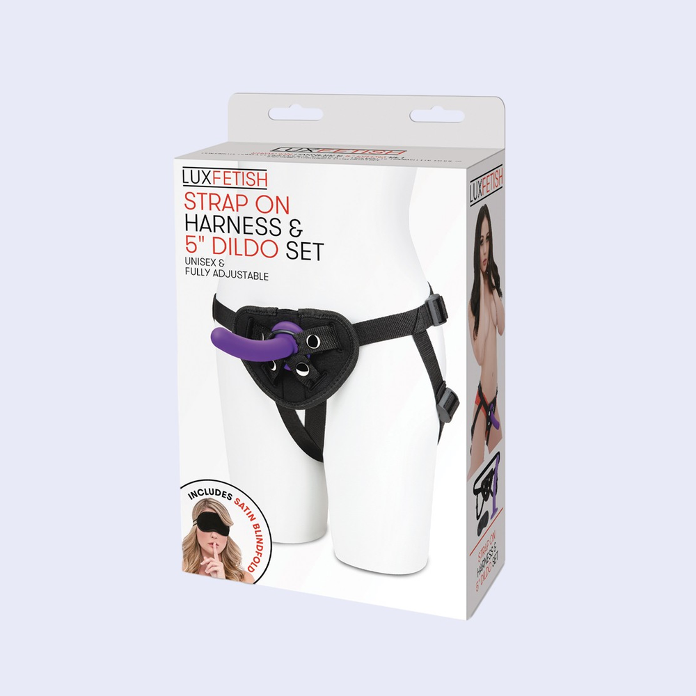LUX FETISH 5" Strap-On Harness Set