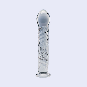Clarity Seraphic Ripple 6.2 Inch Glass Dildo