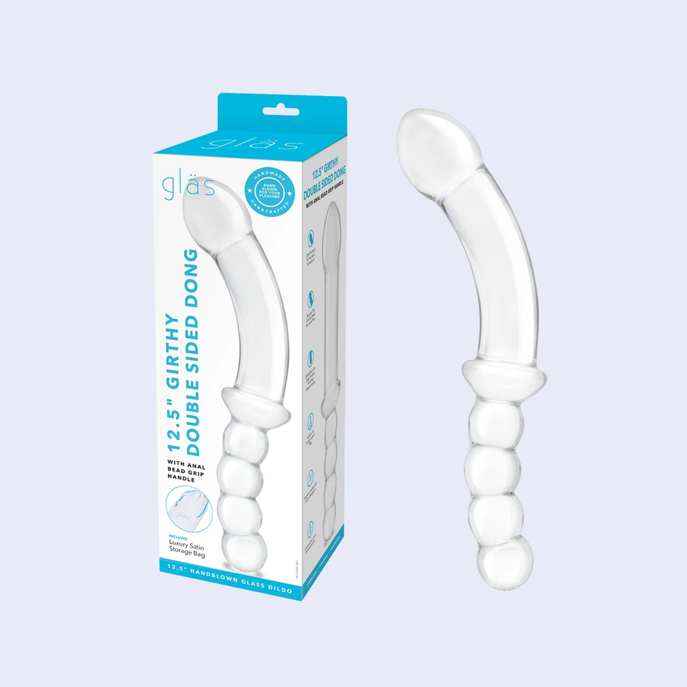 GLAS 12.5 Inch Double-Ended Glass Dildo