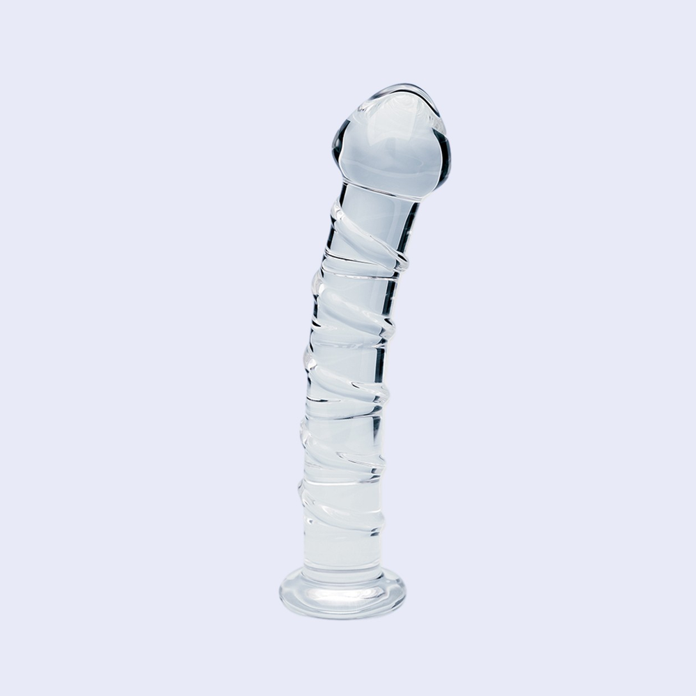 Clarity Seraphic Spiral 6.3 Inch Glass Dildo