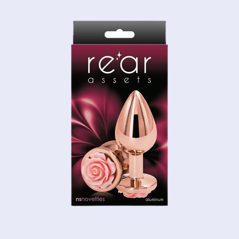 Rear Assets Rose Medium Pink Metal Plug