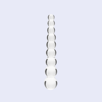 Clarity Glass Elysian Pearls 6.7 Inch Dildo
