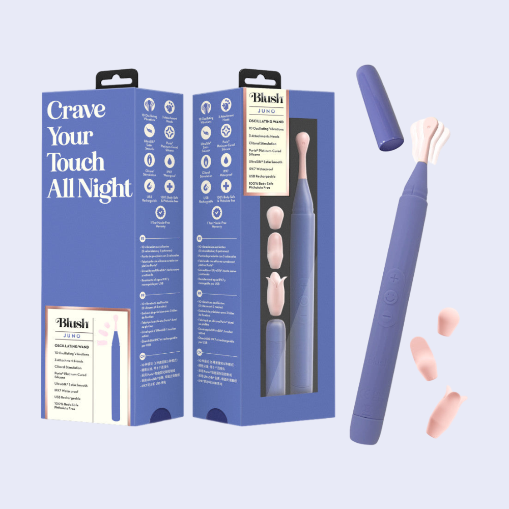 Blush Juno Oscillating Wand Clitoral Vibrator - La Pepa
