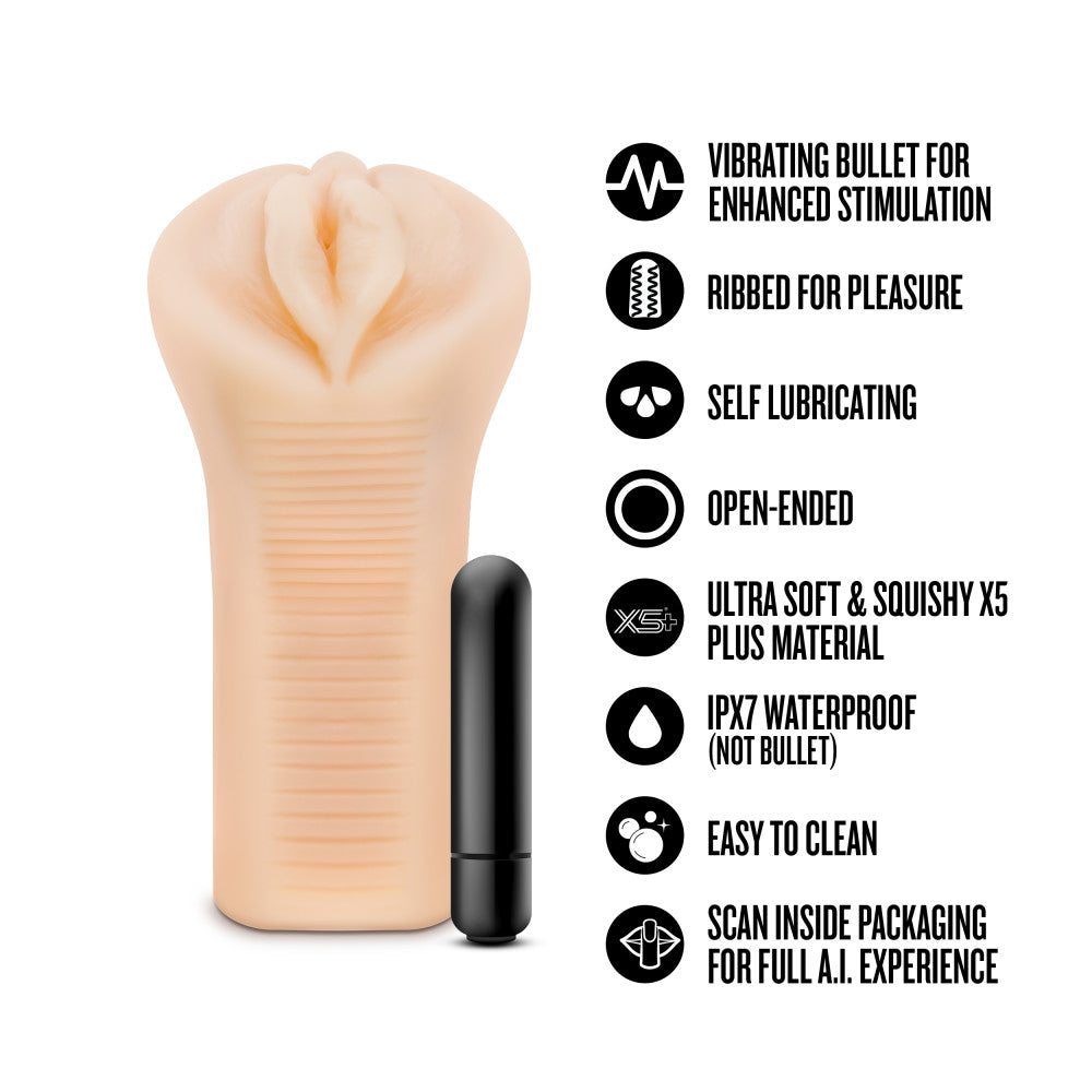 Blush EnLust Emma Masturbator with Bullet Vibrator - La Pepa