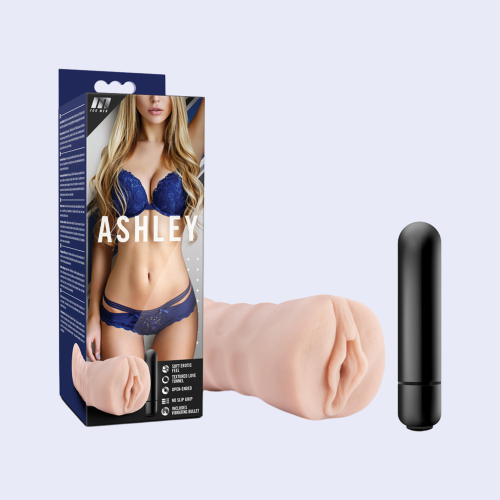 Blush M for Men Ashley Vibrating Masturbator - La Pepa