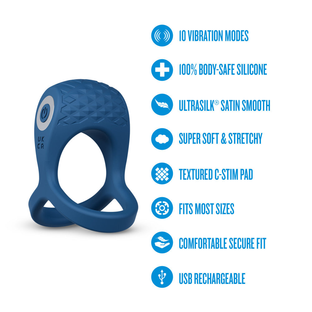 Performance Plus Dual Flex Pro Vibrating Cock Ring - La Pepa