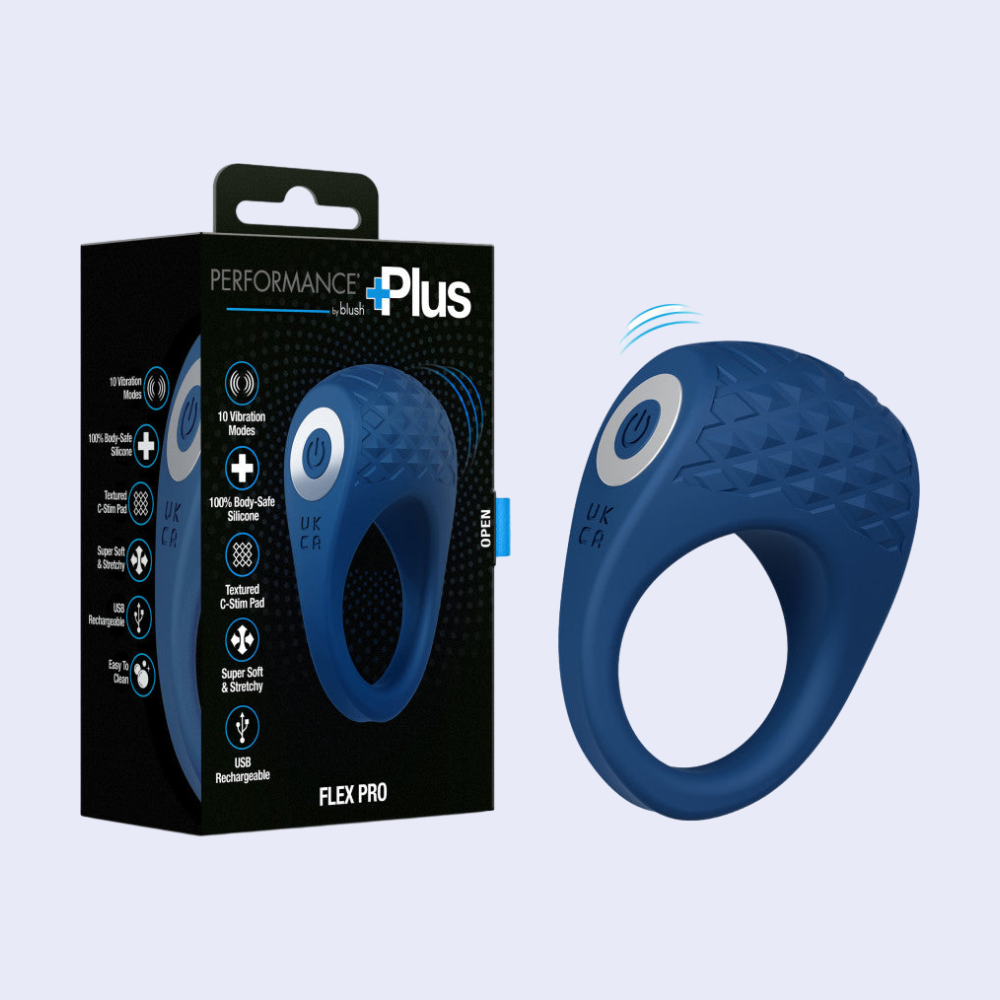 Blush Performance Plus Flex Pro Vibrating Cock Ring - La Pepa