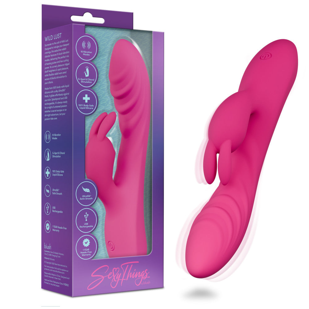 Blush Sexy Things Wild Lust Rabbit Vibrator - La Pepa