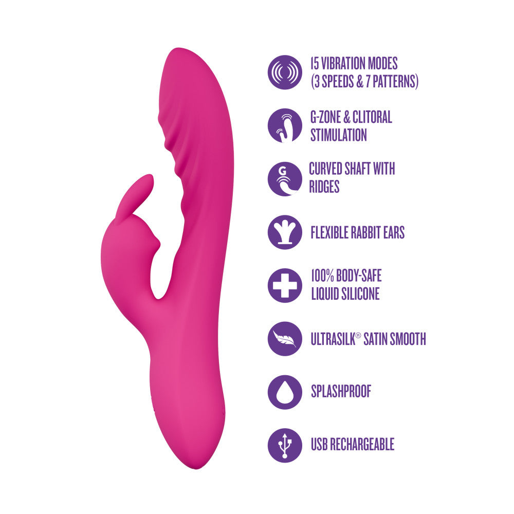 Blush Sexy Things Wild Lust Rabbit Vibrator - La Pepa