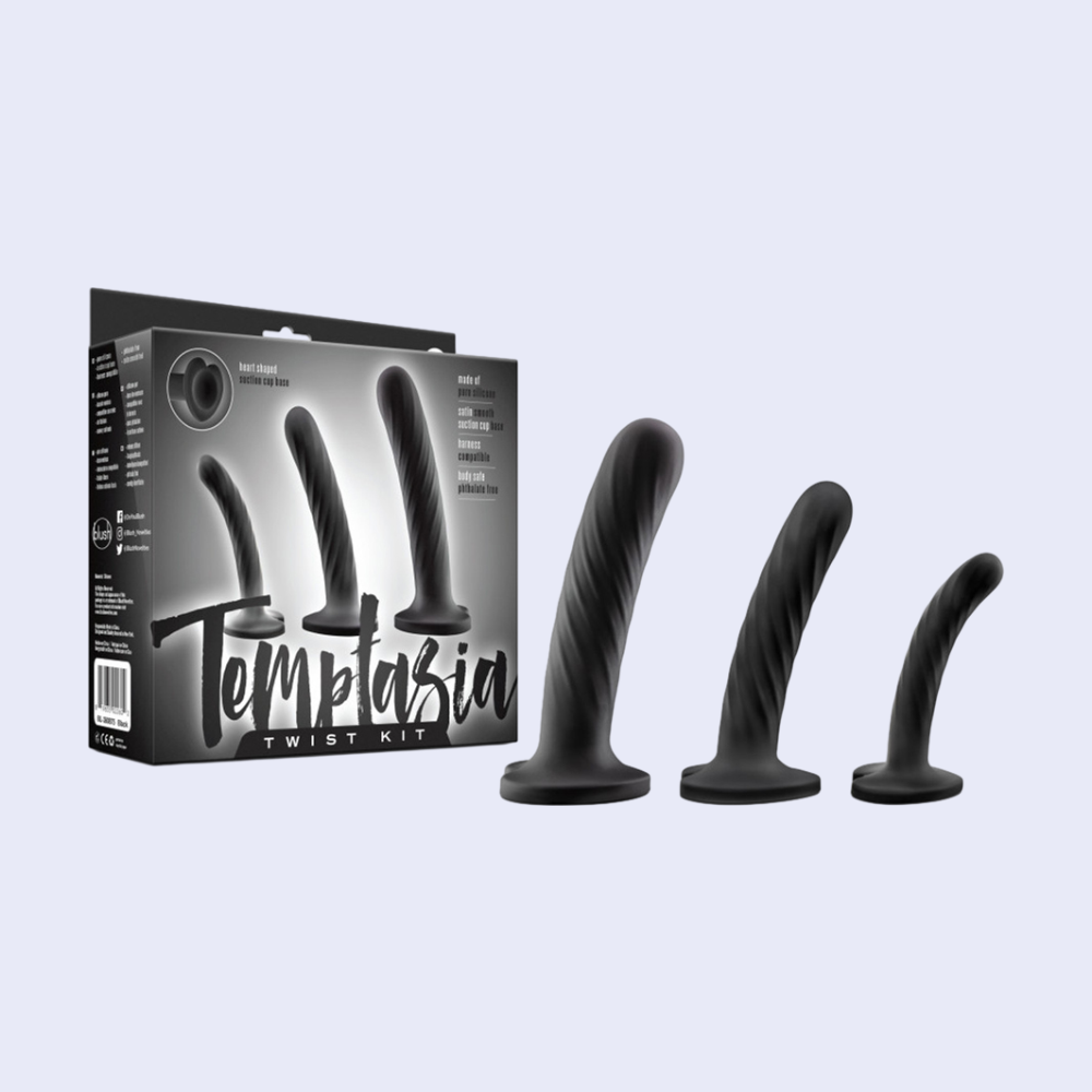 Blush Temptasia Twist 3-Piece Silicone Dildo Kit - La Pepa