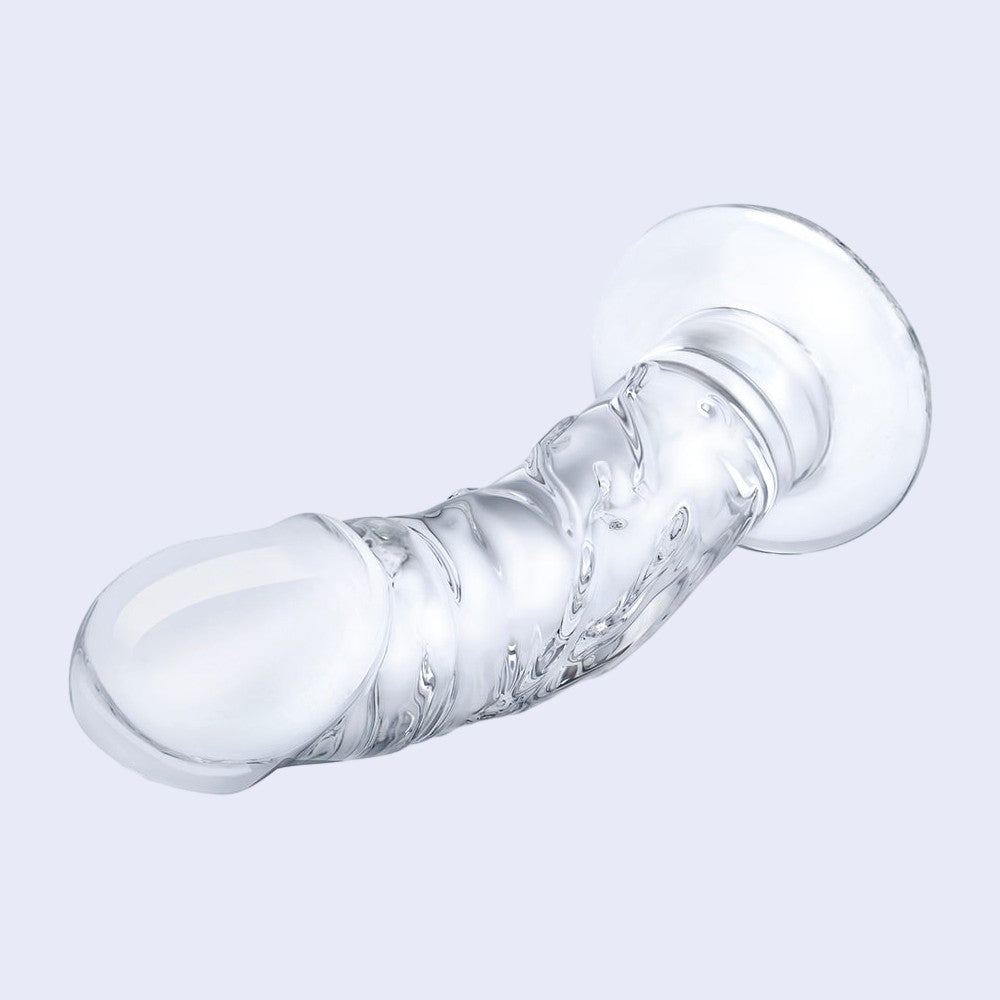 GLAS 7 Inch Curved Glass Dildo