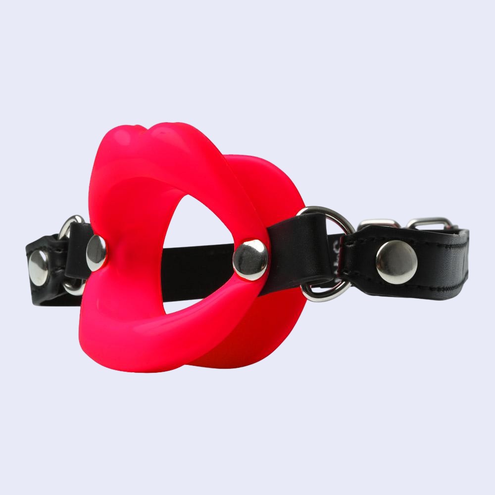 SPORTSHEETS Silicone Lips Open Mouth Gag