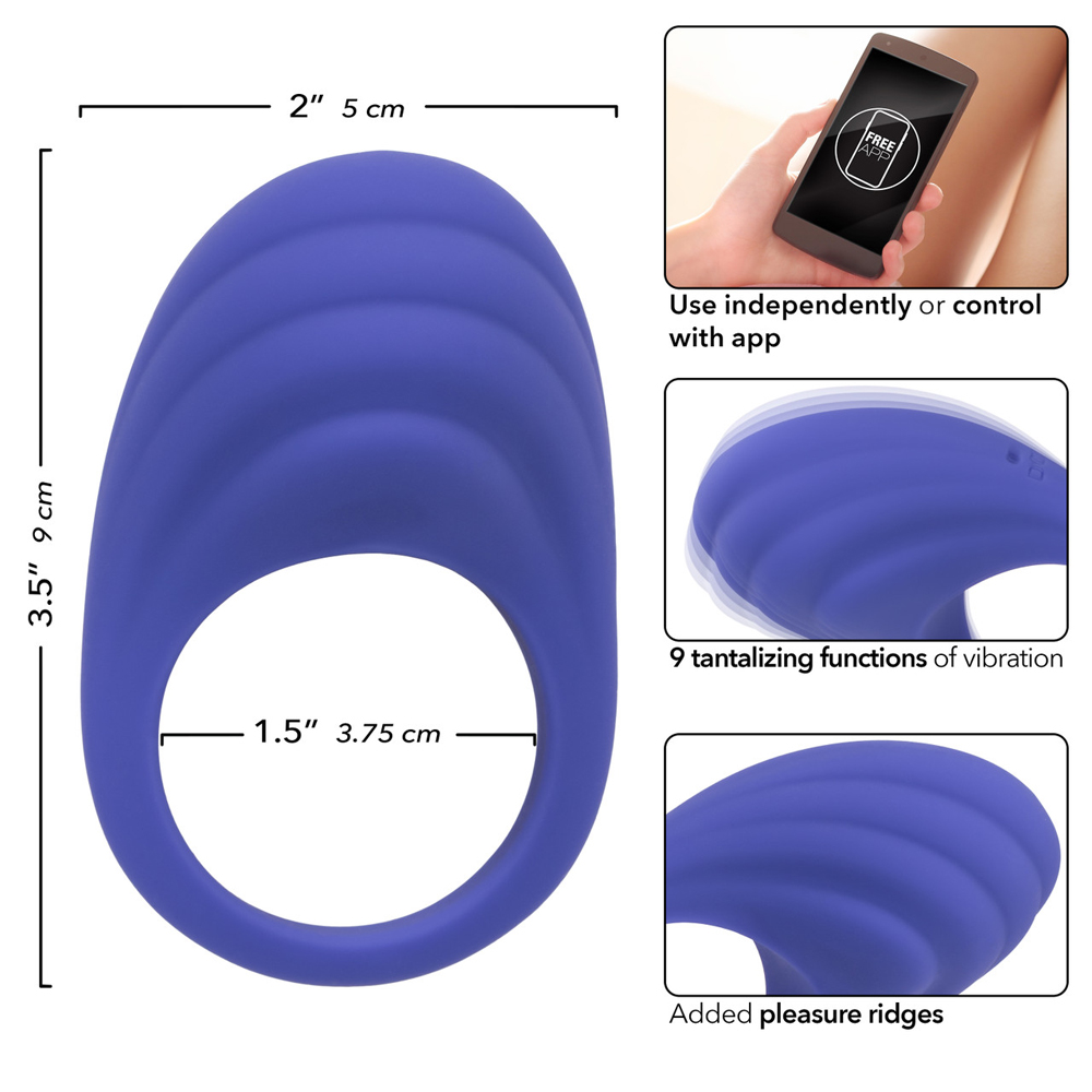 CalExotics Connect Couples Vibrating Penis Ring - La Pepa