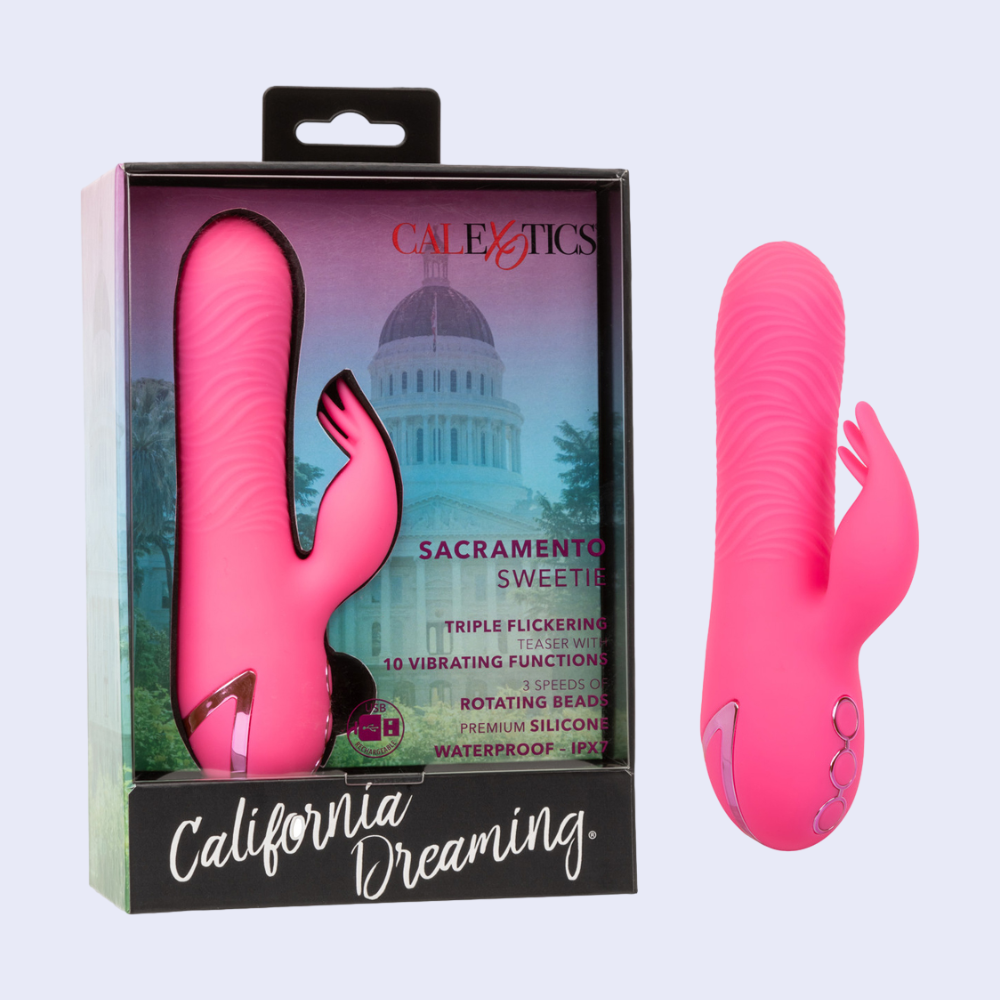 CalExotics Sacramento Sweetie Rotating Rabbit Vibrator - La Pepa