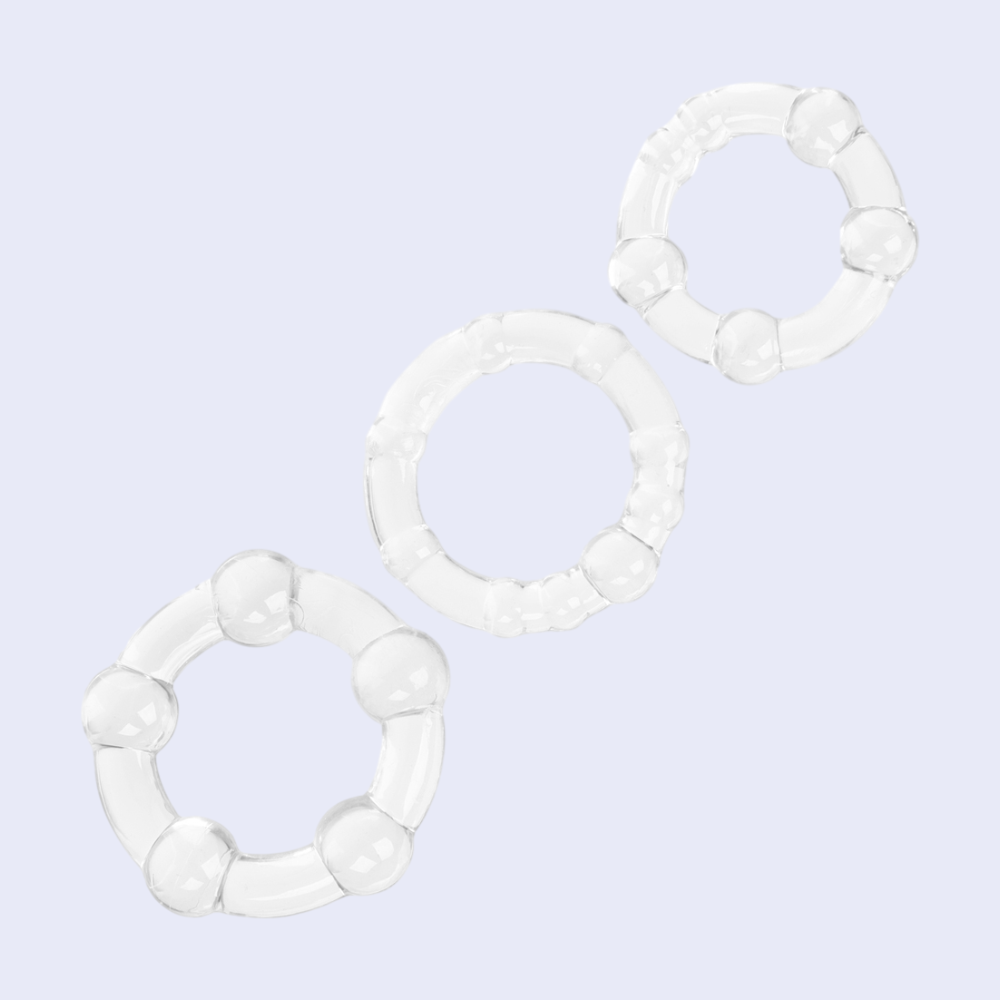 CalExotics Island Rings Beaded Cock Ring Set - La Pepa