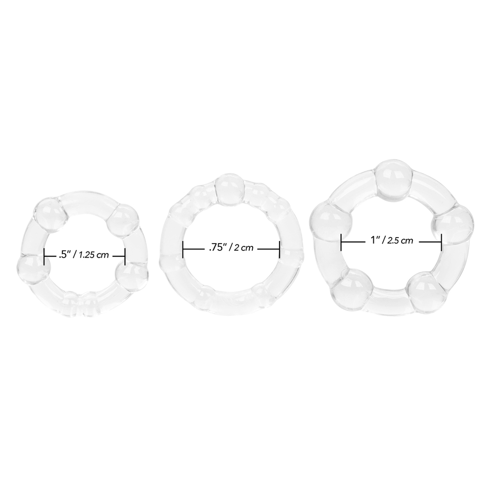 CalExotics Island Rings Beaded Cock Ring Set - La Pepa