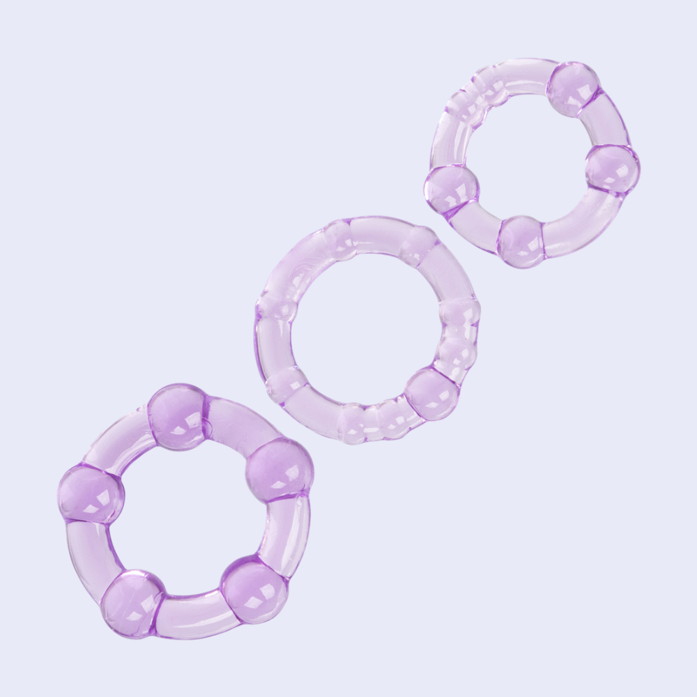 CalExotics Island Rings Beaded Cock Ring Set - La Pepa