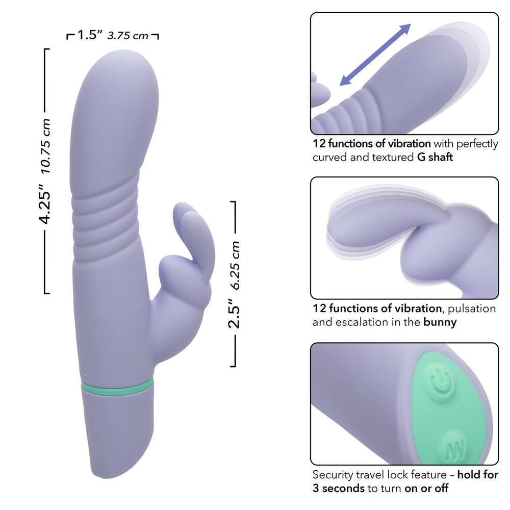 CalExotics Love Bunny Thrusting Rabbit Vibrator - La Pepa