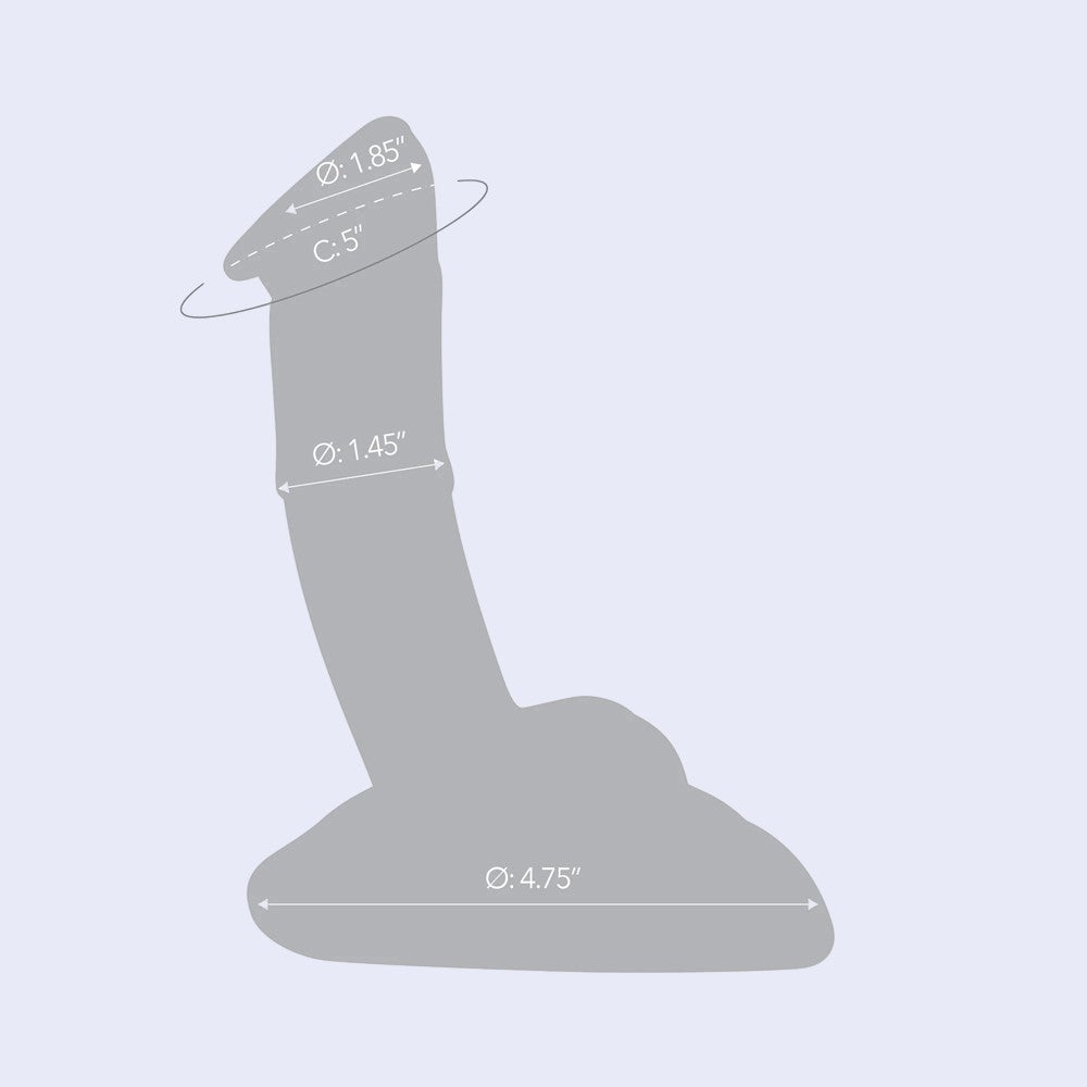 GLAS 7.5 Inch Rideable Glass Dildo