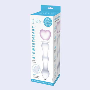 GLAS 8 Inch Sweetheart Glass Dildo