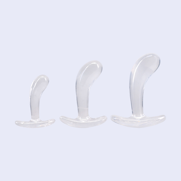 Doc Johnson Crystal Jellies Curved Anal Trainer Set