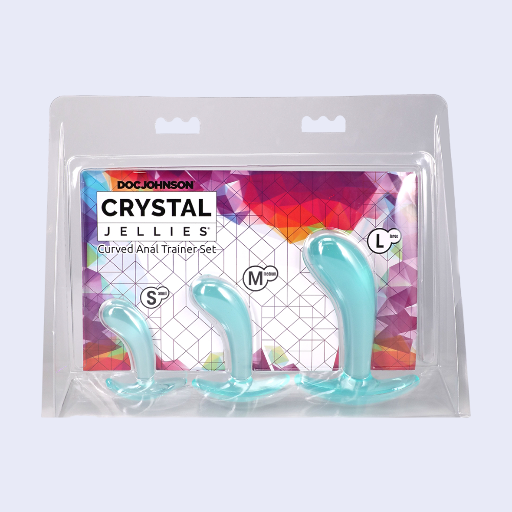 Doc Johnson Crystal Jellies Curved Anal Trainer Set - La Pepa