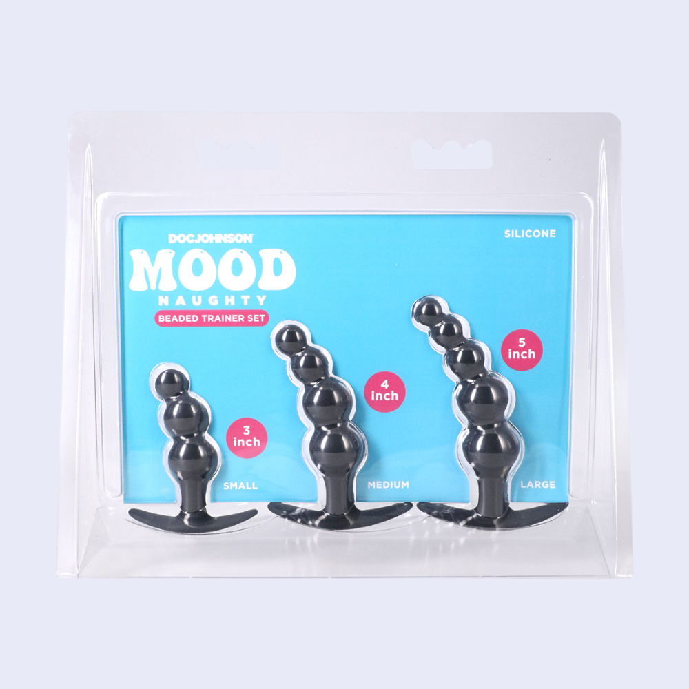 Doc Johnson Mood Naughty Beaded Anal Trainer Set - La Pepa